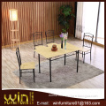 special price modern dining table designs with 4 chairs